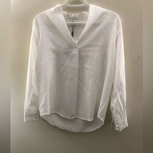White blouse. From Zaful. Size XL. Never been worn.